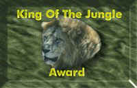 King of the Jungle Site Award