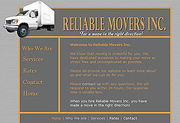 Reliable Movers Website